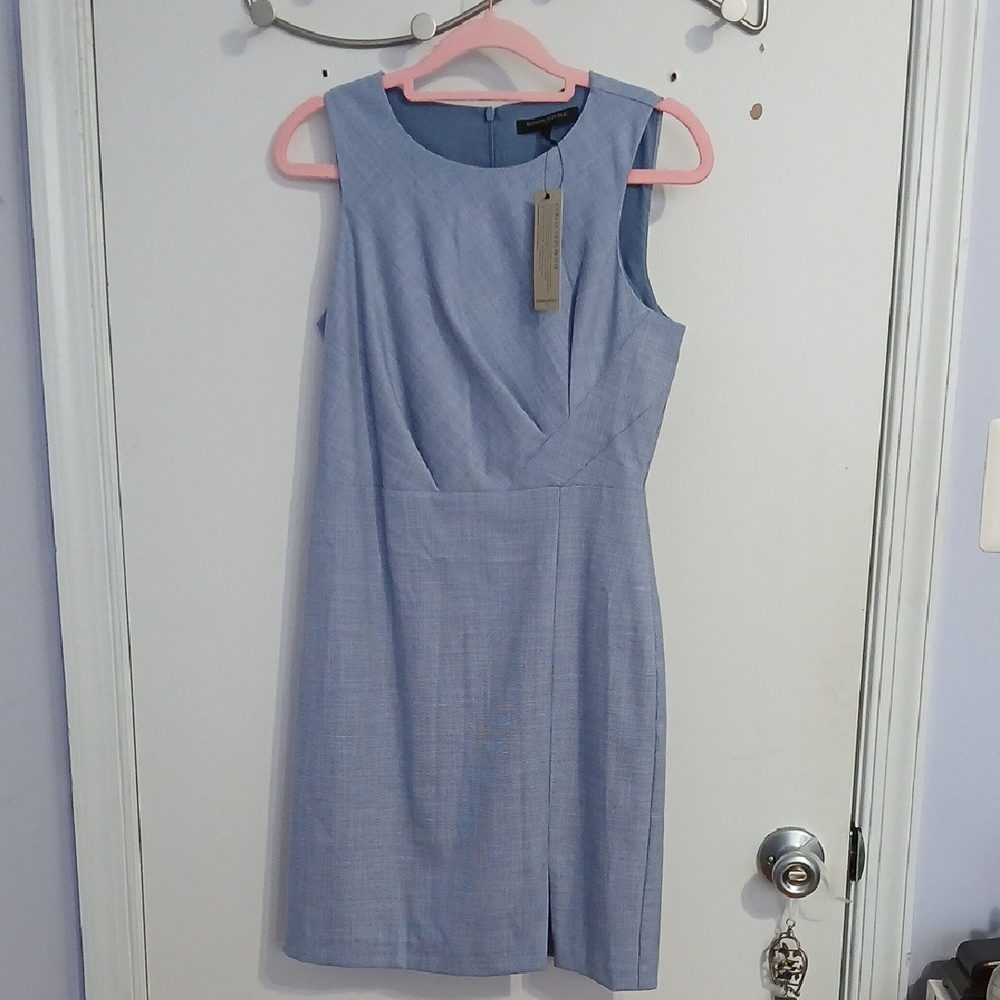 Elegant Blue Sleeveless Dress
